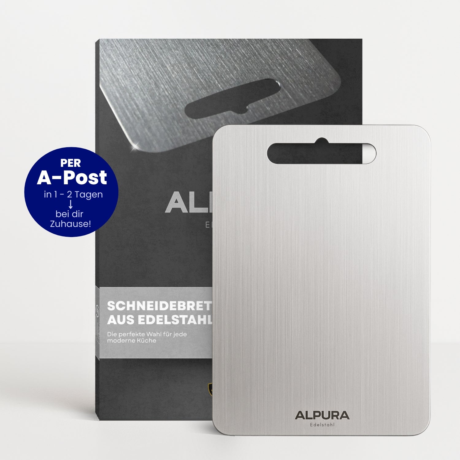 Alpura - Edelstahl Schneidebrett - Alltagswelt