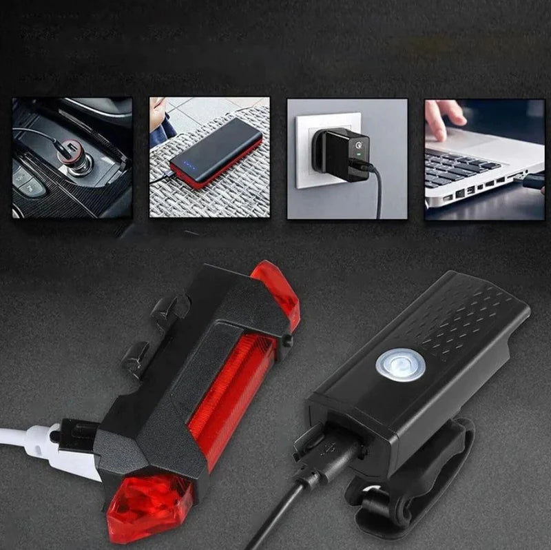 Fahrrad Lichtset LED (vorne + hinten) - Alltagswelt