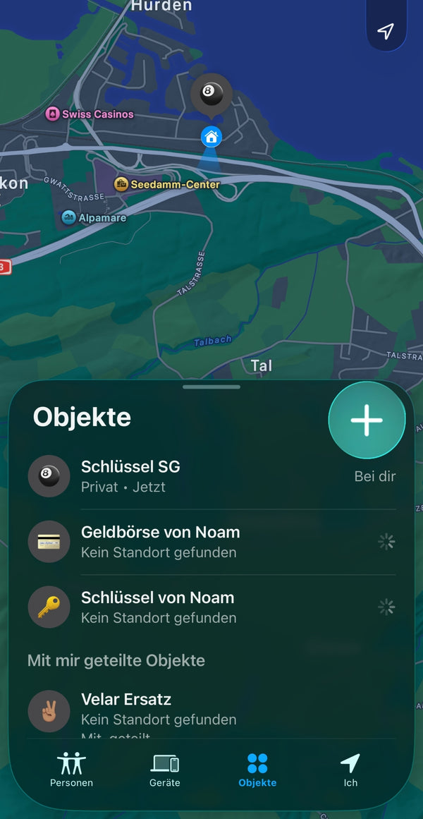 Auf «+» tippen