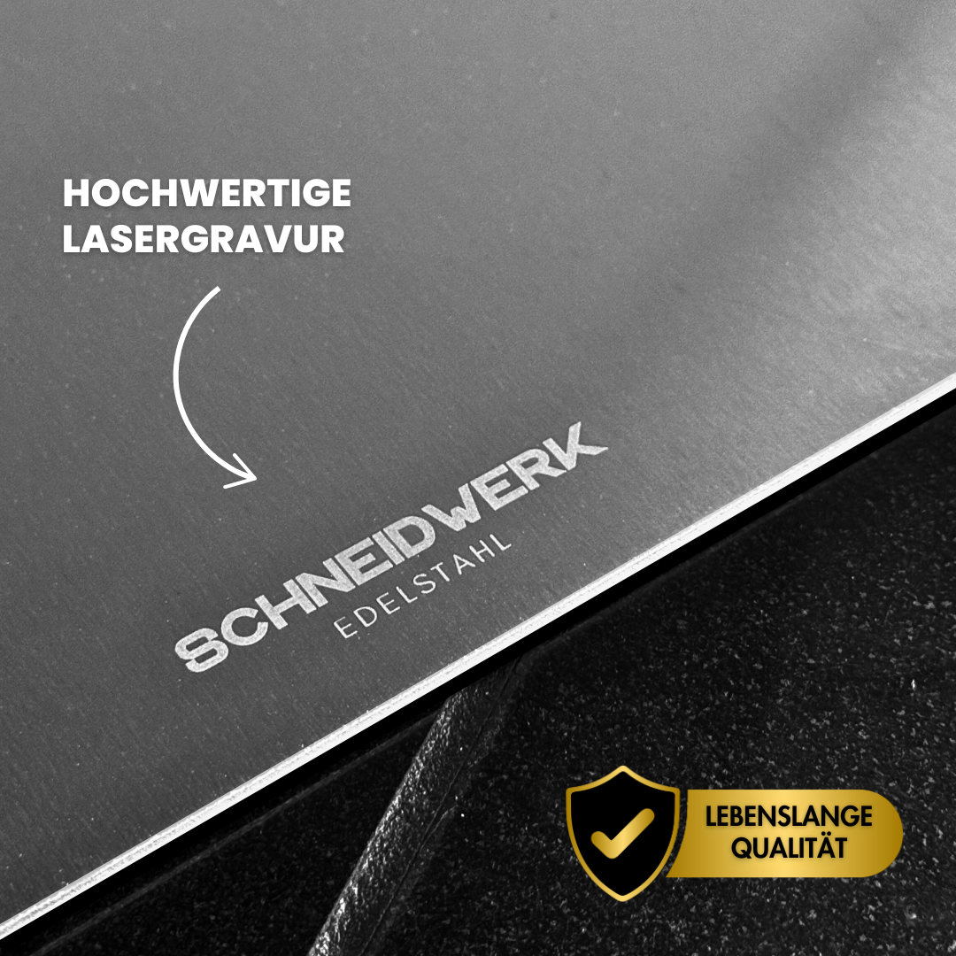 Schneidwerk - Edelstahl Schneidebrett