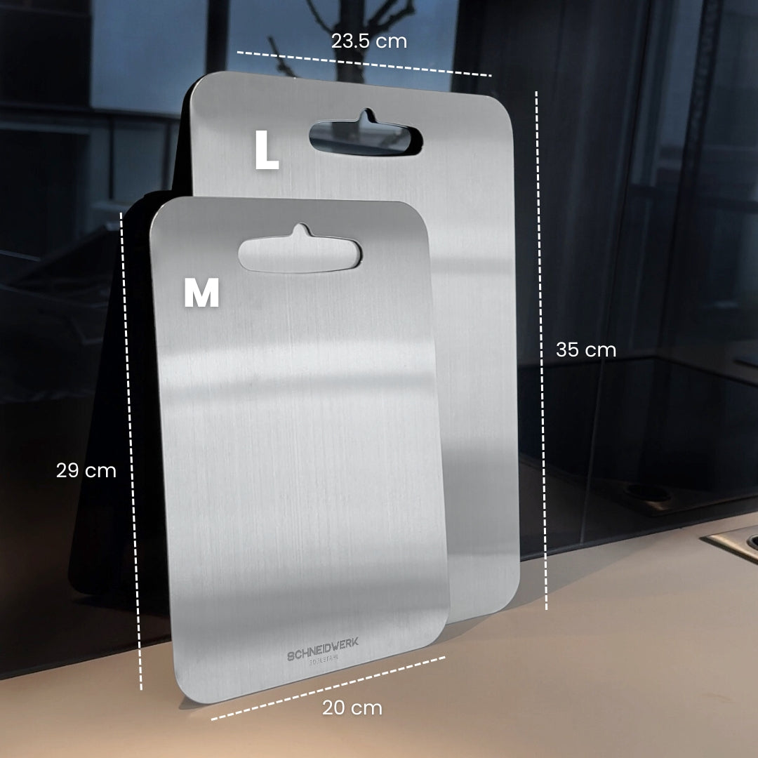 Schneidwerk - Edelstahl Schneidebrett