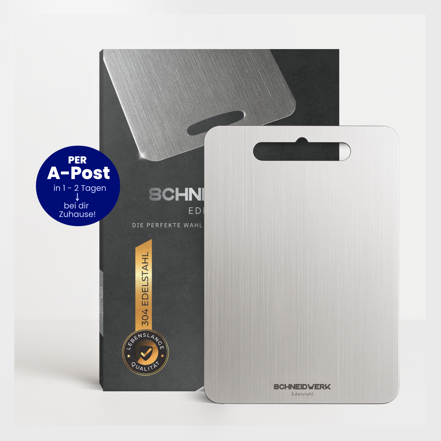 Schneidwerk - Edelstahl Schneidebrett